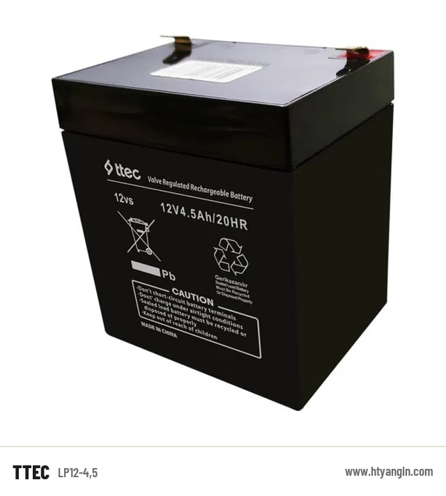 12V 4,5Ah Kuru Tip Bakımsız Akü