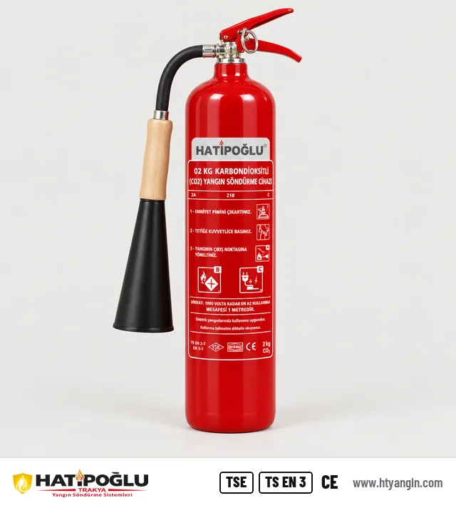 CO₂ Karbondioksitli Yangın Söndürücü 2 kg