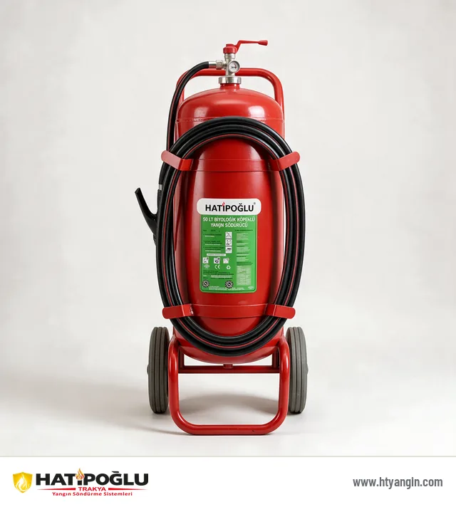 Tekerlekli Biyolojik (Fire Gel) Söndürücü 50 lt