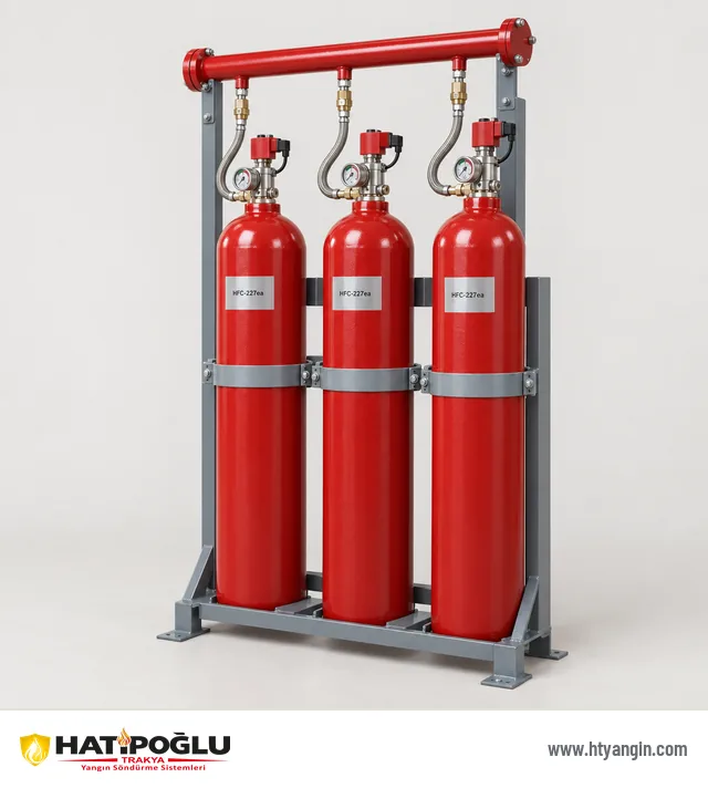 FM-200 (HFC-227ea) Gazlı Söndürme Sistemi